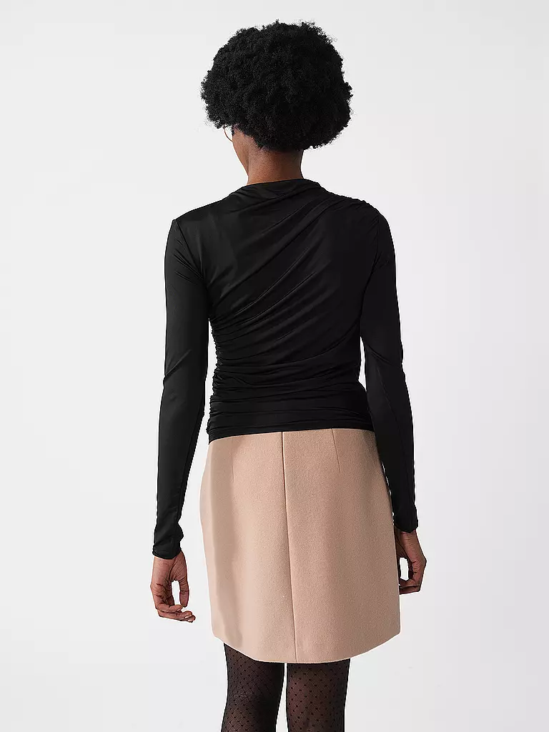 ANINE BING Langarmshirt BRAY TOP schwarz
