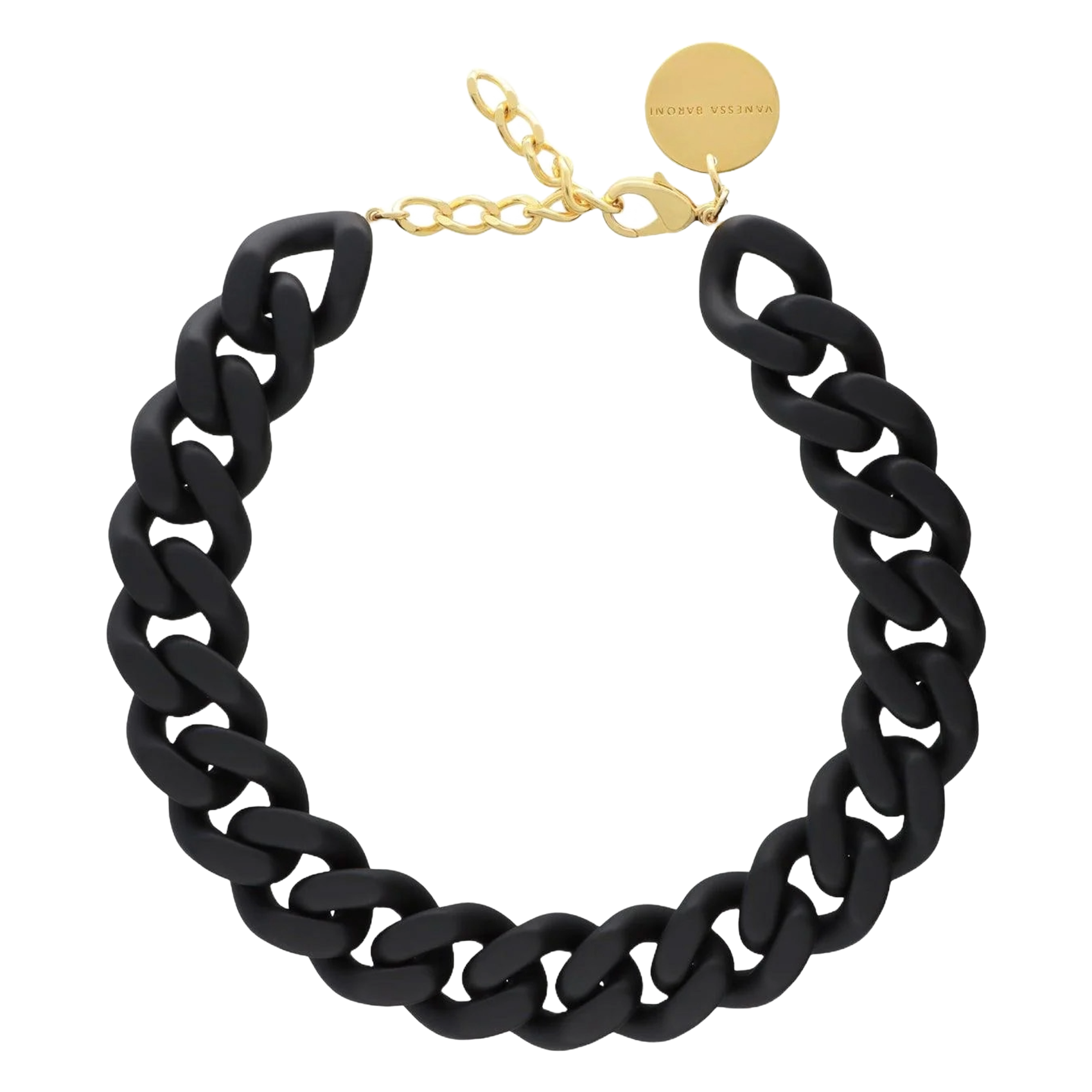 FLAT CHAIN - Collier à maillons| Noir