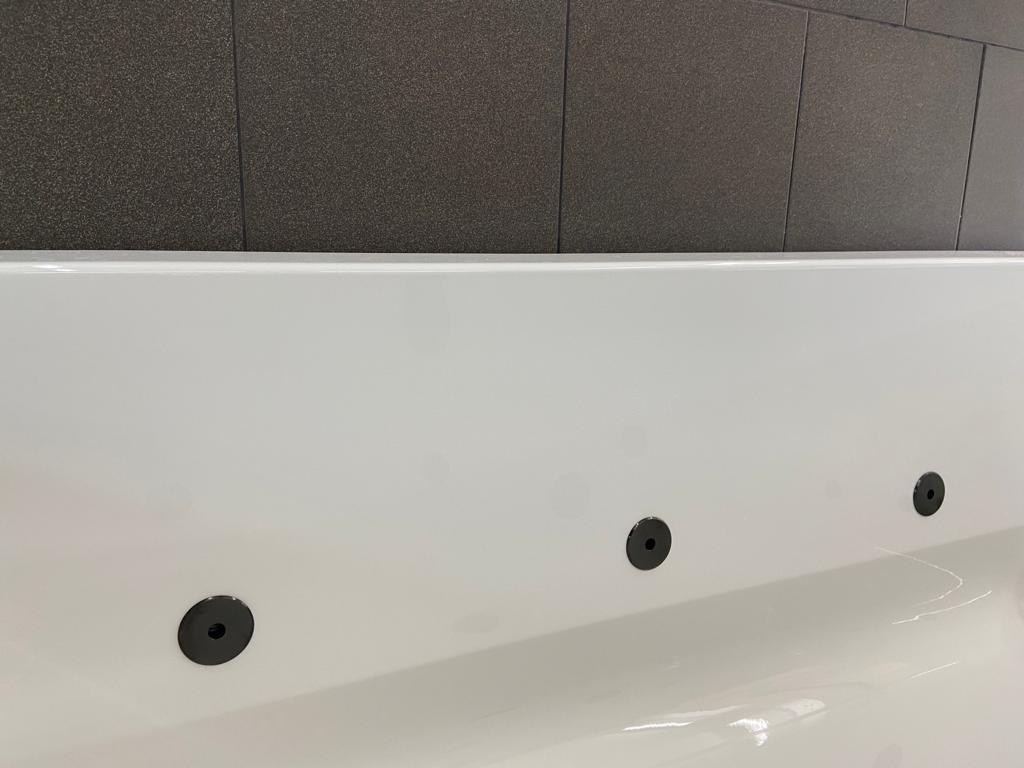Lambini Designs Cube bubbelbad 170x75cm elektronisch 6 4 2 hydrojets zwart