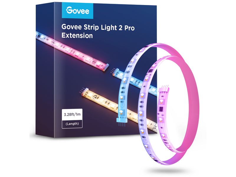 Govee LED-Strip 2 Pro 1 m Erweiterung Perfekte Beleuchtung für Zuhause