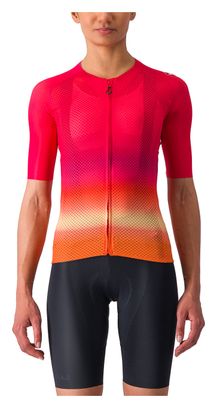 Maillot Manches Courtes Femme Castelli Climber's 4.0 Rose/Orange