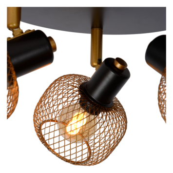 Lucide MAREN plafondspot Ø 37 cm mat goud / Messing