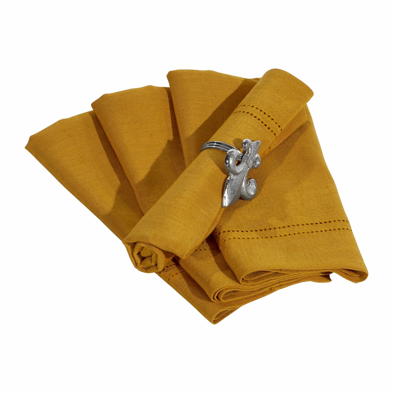 Serviette 4er Set Thayer 45/45 cm | gelb