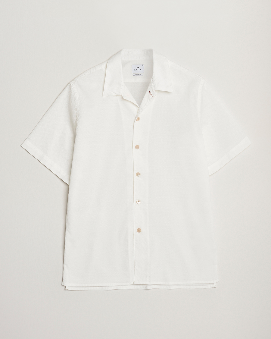 PS Paul Smith Structured Short Sleeve Shirt White