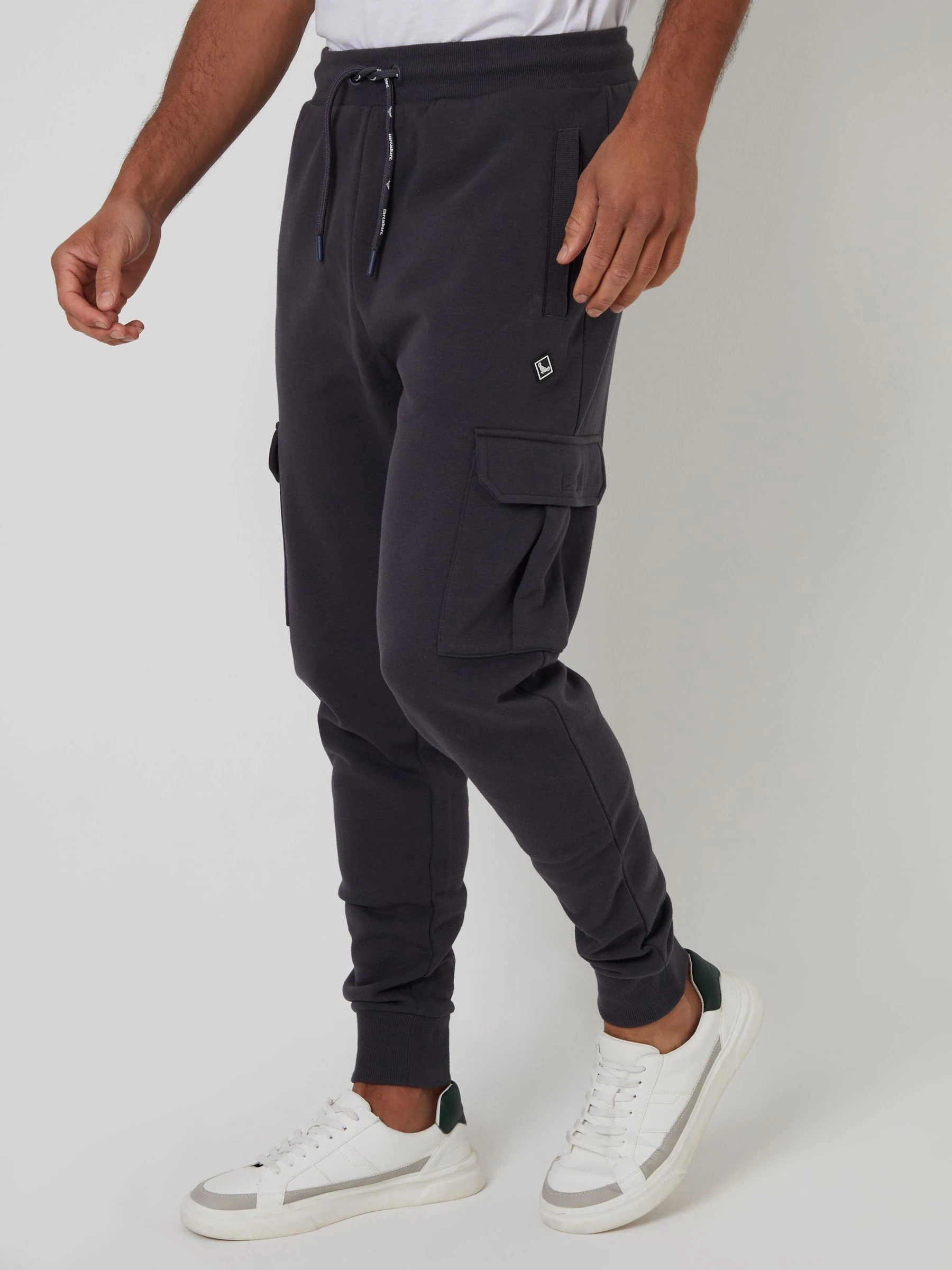 Grijs - Threadbare joggingbroek in cargostijl