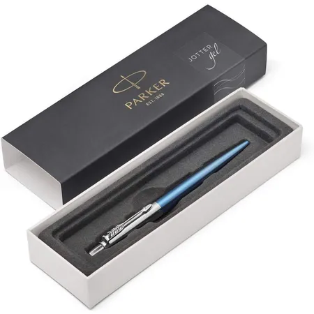 Parker Jotter-Gelschreiber Waterloo Blue, 0,7 mm in Geschenkbox