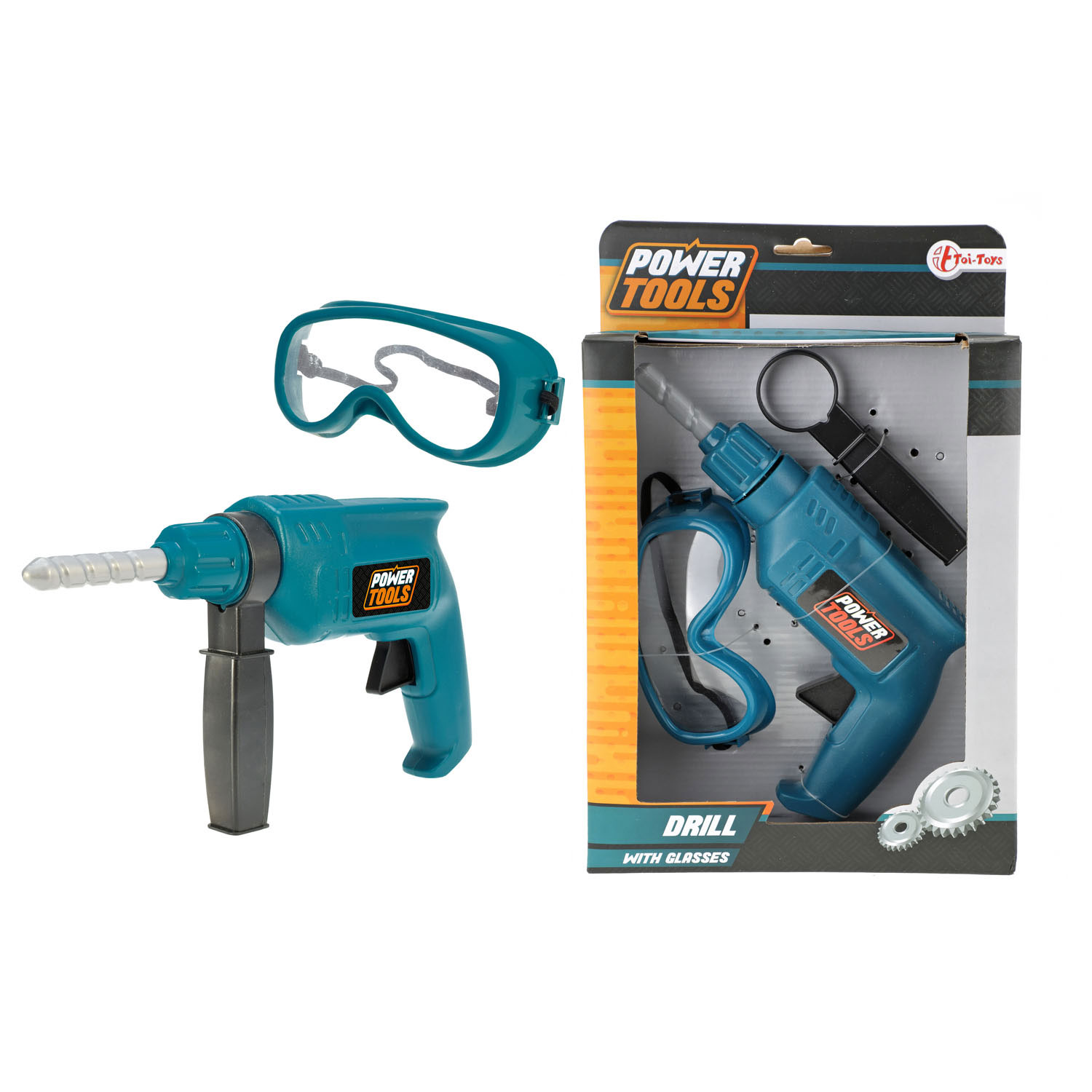 Power Tools Boor met Veiligheidsbril