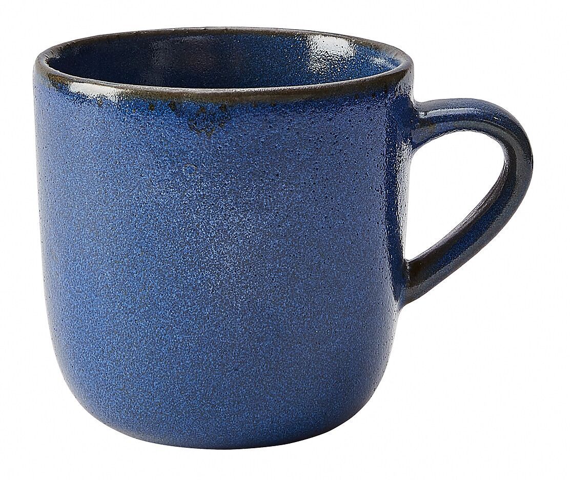 RAW MIDNIGHT BLUE Kaffeetasse - Blau / B: 10.8 cm x T: 8.0 cm x H: 8.0 cm