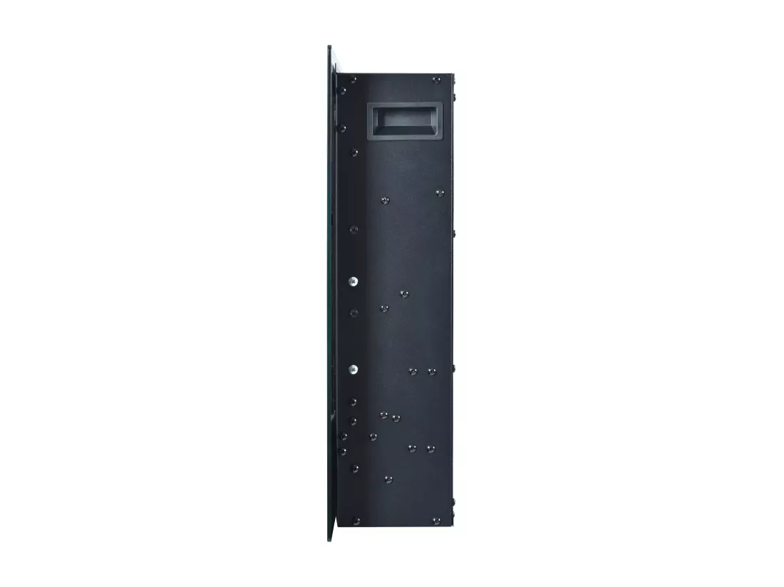 Cheminée électrique mural et encastrable 900/1800W - effet de flamme LED 3D réglable - Minuterie, thermostat, télécommande/écran tactile - Noir
