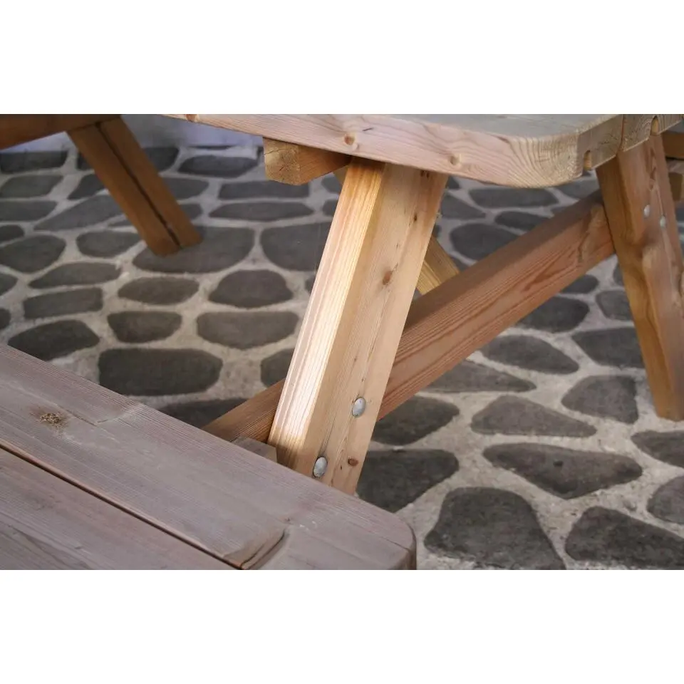 Picknicktafel Oslo – 177x154x77 cm - Grenen