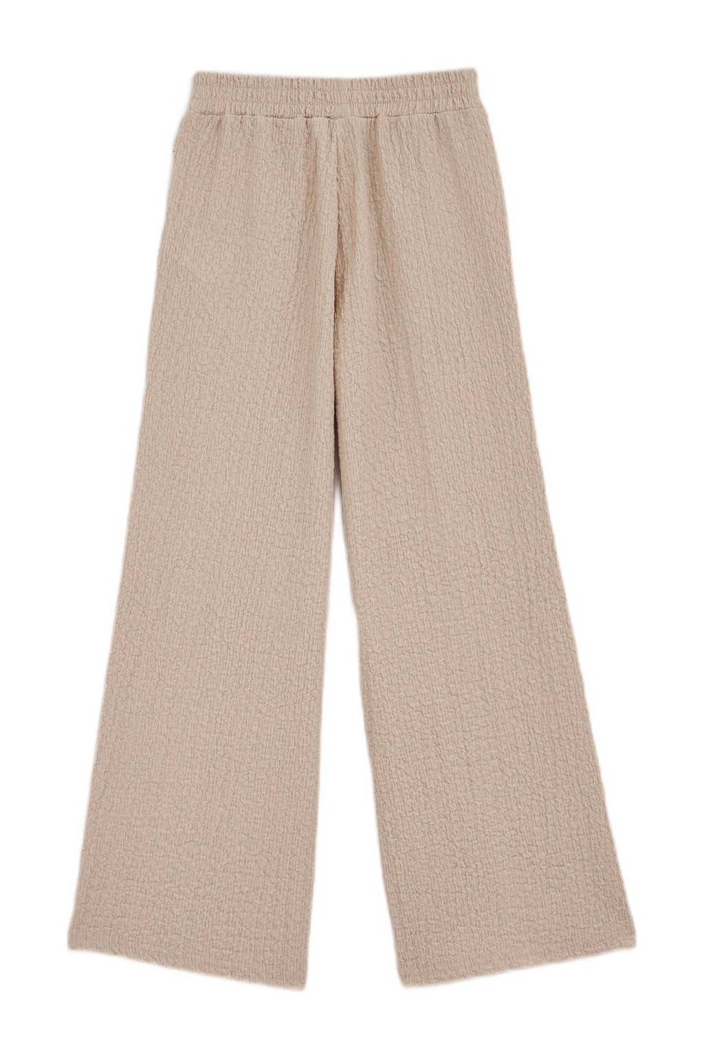 straight palazzo broek beige