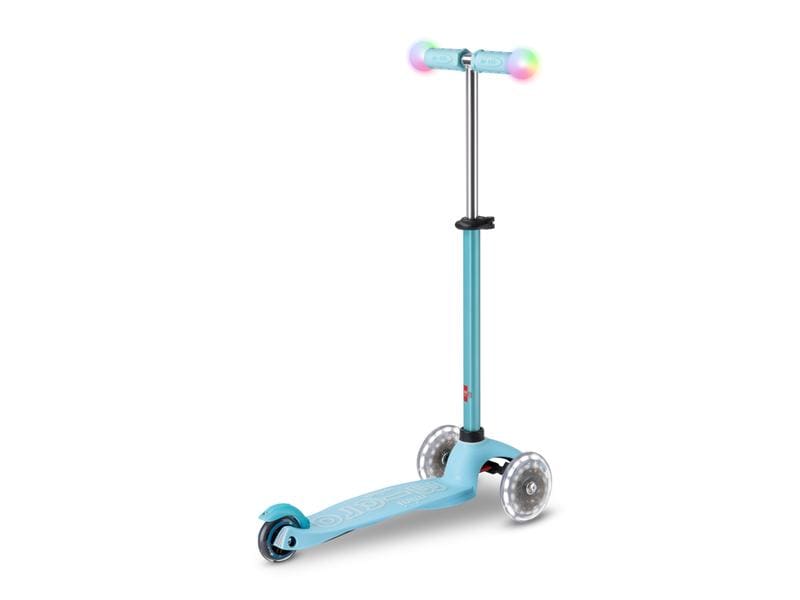 Micro Mobility Kickboard Mini2Grow Deluxe Magic LED, Blue All-in-one Scooter für die ersten Lebensjahre