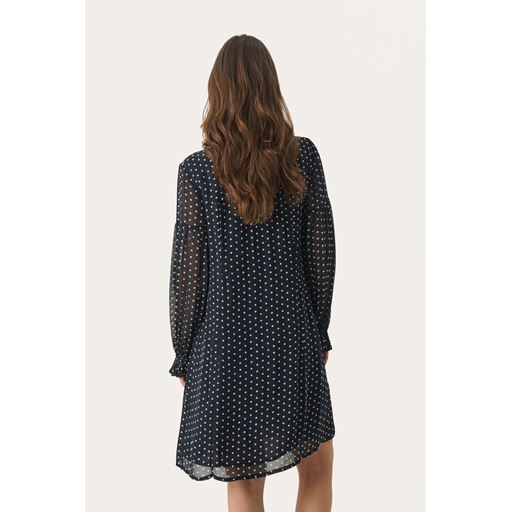 Part Two BotellaPW Kjole, Dark Navy Dot, 38