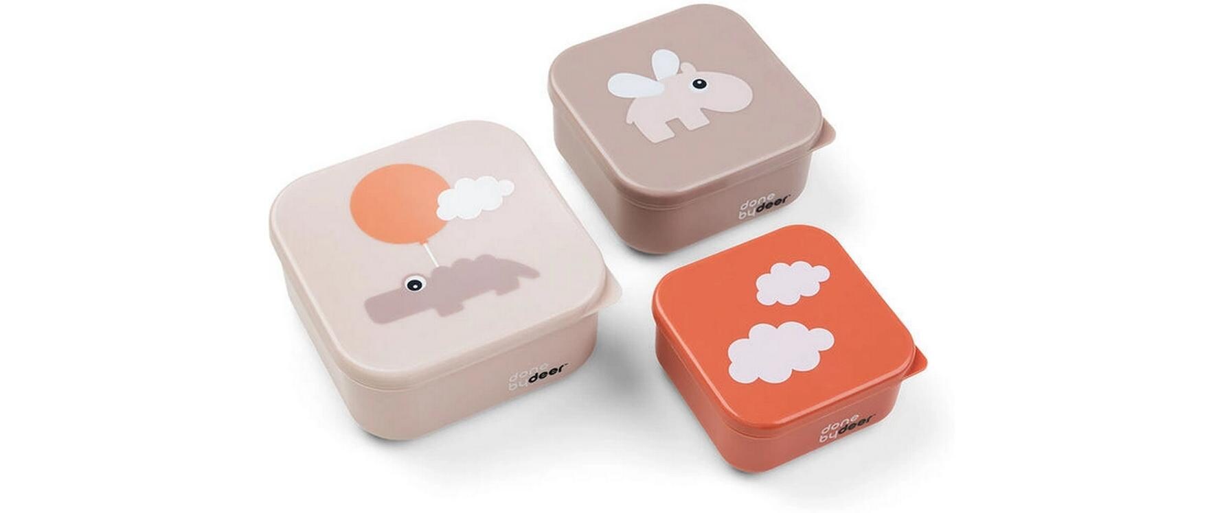 Snackbox 3er Set RosaDrei Snackboxen in unterschiedlichen Grössen