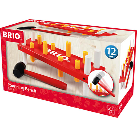 BRIO 30525 Hammerbræt, rødt