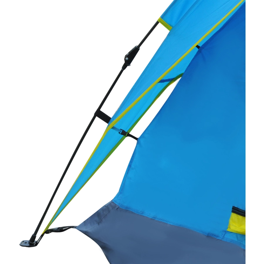Outsunny Campingzelt für 3-4 Personen blau, gelb
