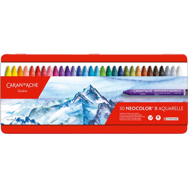 Pastel à la cire aquarellable NEOCOLOR II, étui