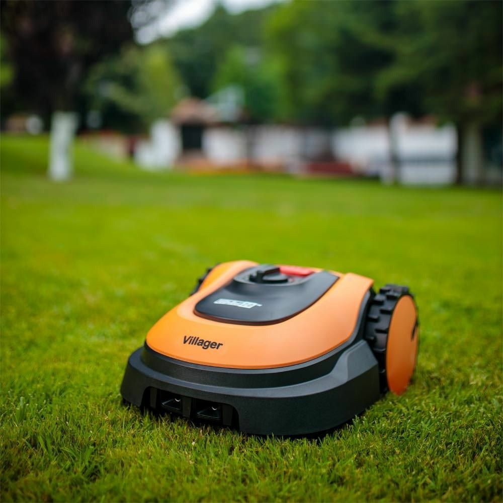 Robot tondeuse autonome 18v batterie 2,5ah villybot 2.0 pour400m2 de tonte