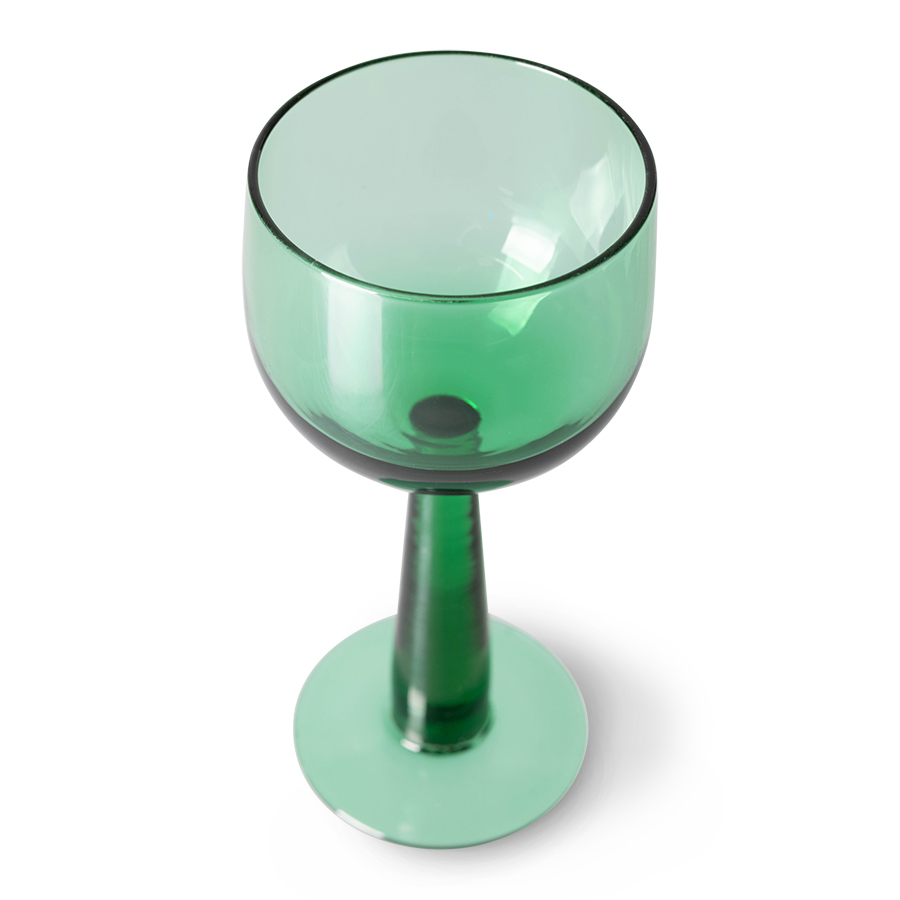 Glas Emeralds Wine Glass tall fern green - set van 4