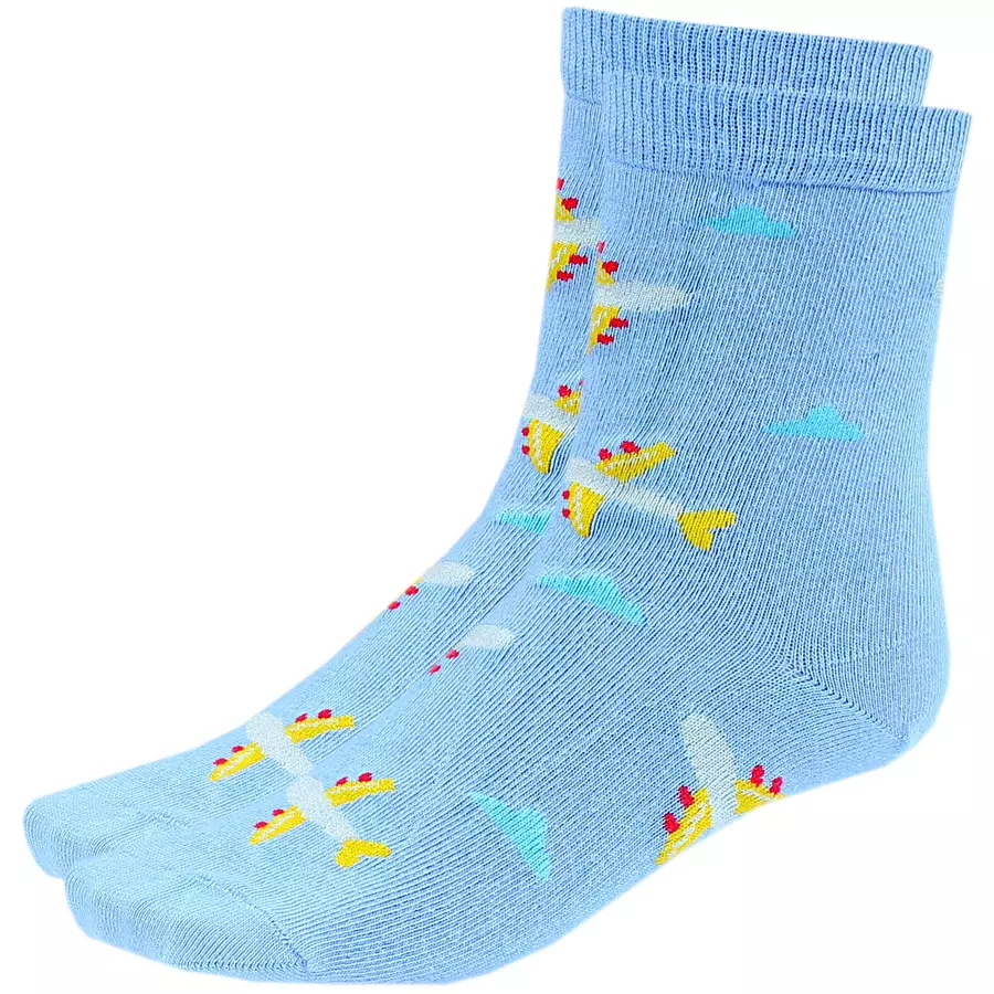TupTam Kinder Socken Mädchen Jungen Bunt Gemustert 6er Pack grüngelb