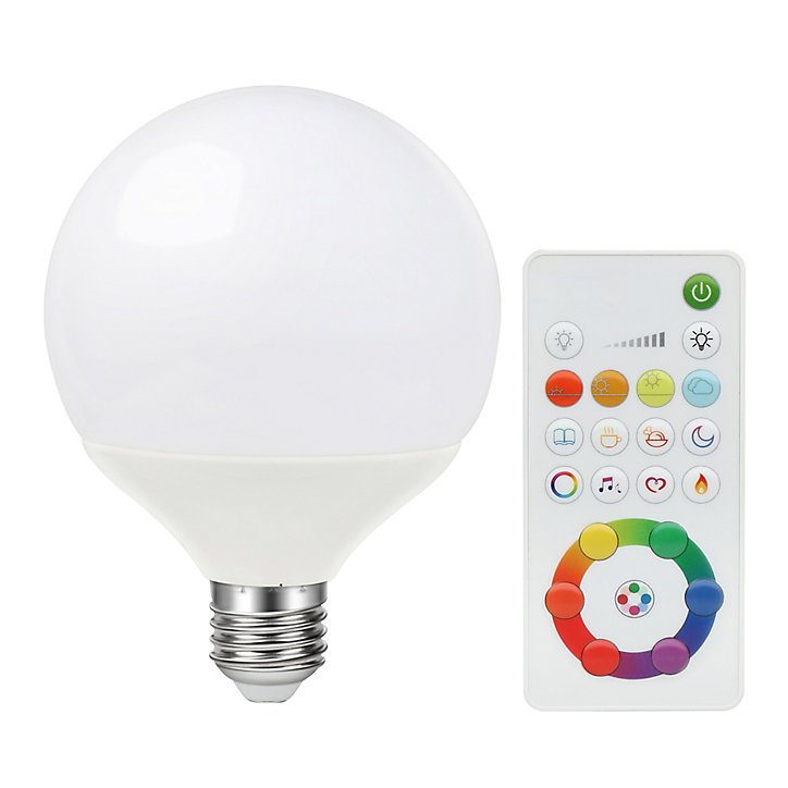 Ampoule LED globe E27 806lm 9W = 60W Ø10cm Diall RVB et blanc chaud aux nuance blanc froid