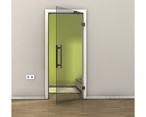 Pertura Soft Close deursluiter, zelfsluitend mechanisme voor glazen deuren, DIN rechts