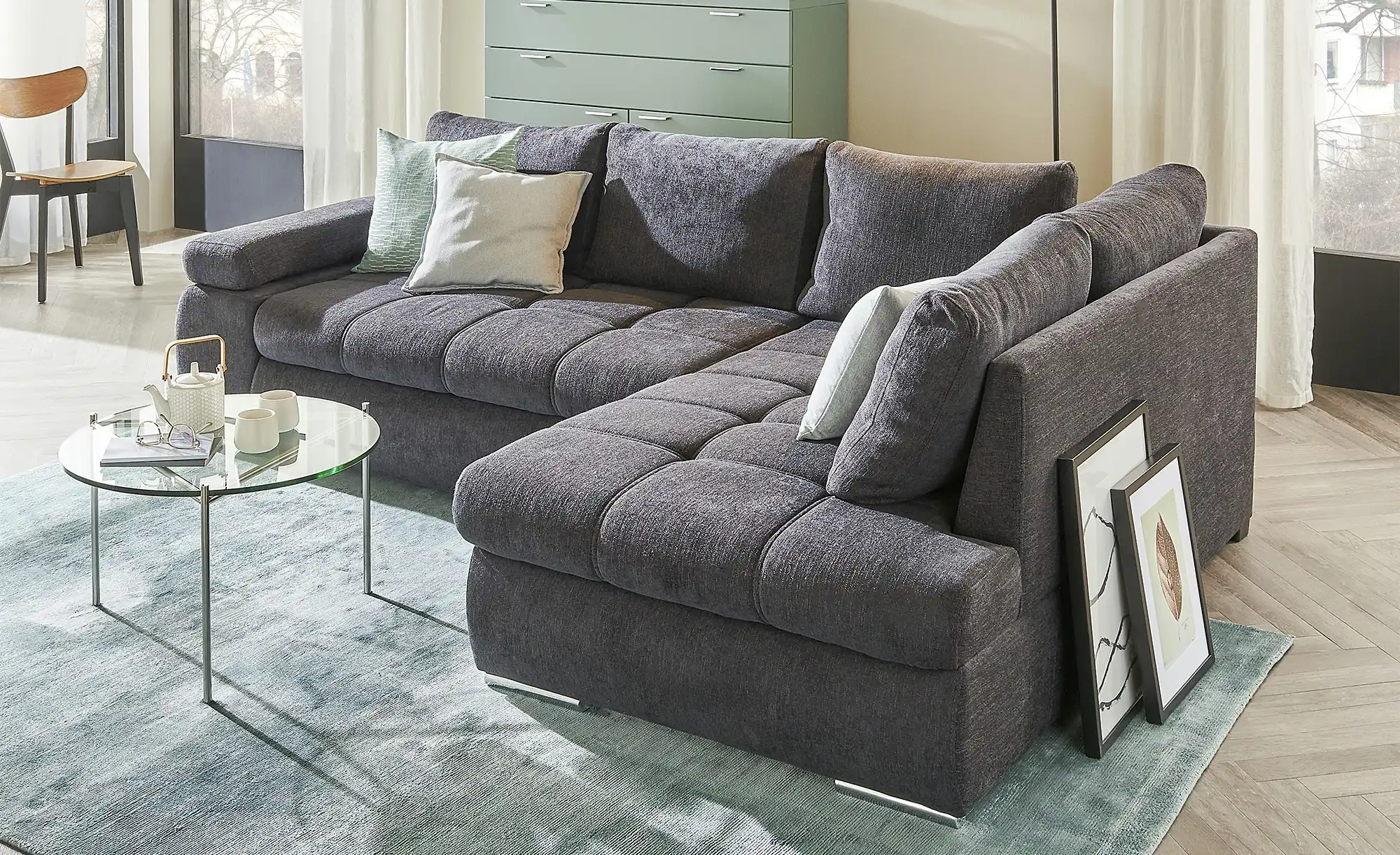 switch Ecksofa aus Flachgewebe Sky