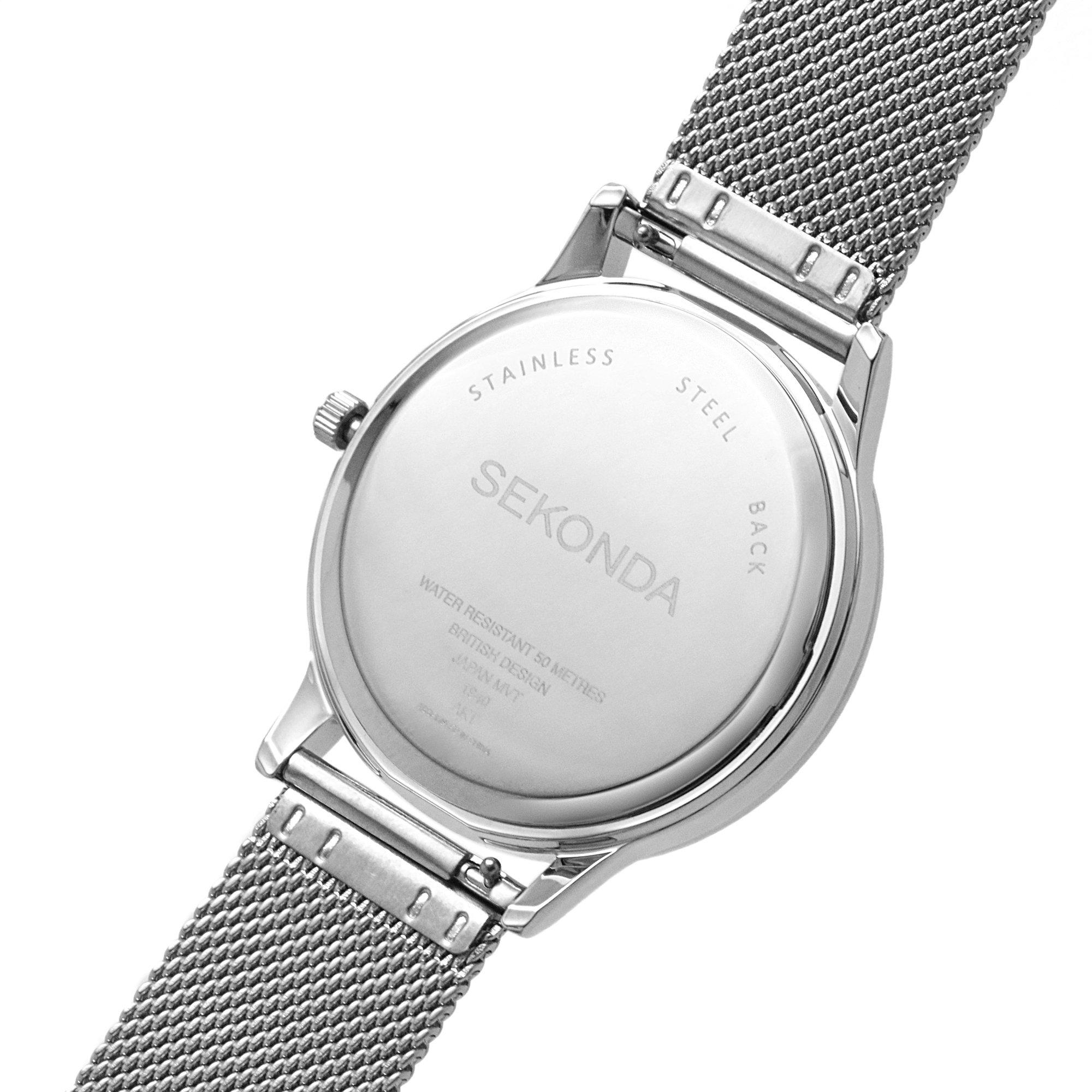 Sekonda Nordic 40mm Silver Watch Round Case White Dial