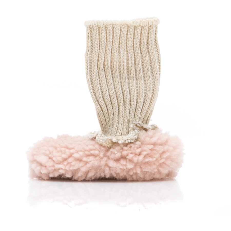 kindsgard Babylammfell Schuhe stovly rosa
