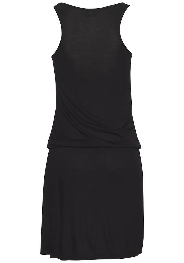 Venice Beach Strandkleid mit Frontprint, lockeres Longshirt aus Jersey, Sommerkleid