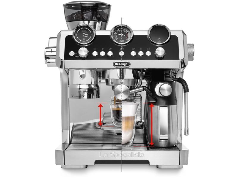 De'Longhi Siebträgermaschine La Specialista Maestro EC9865. Espressomaschine mit Siebträger und integriertem Mahlwerk