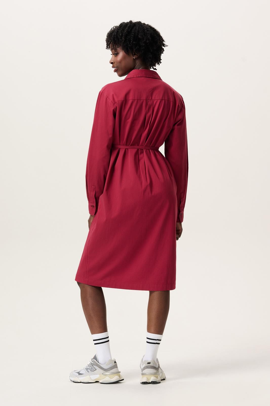 Noppies Maternity Jurk met voedingsfunctie Akaya - Tibetan Red