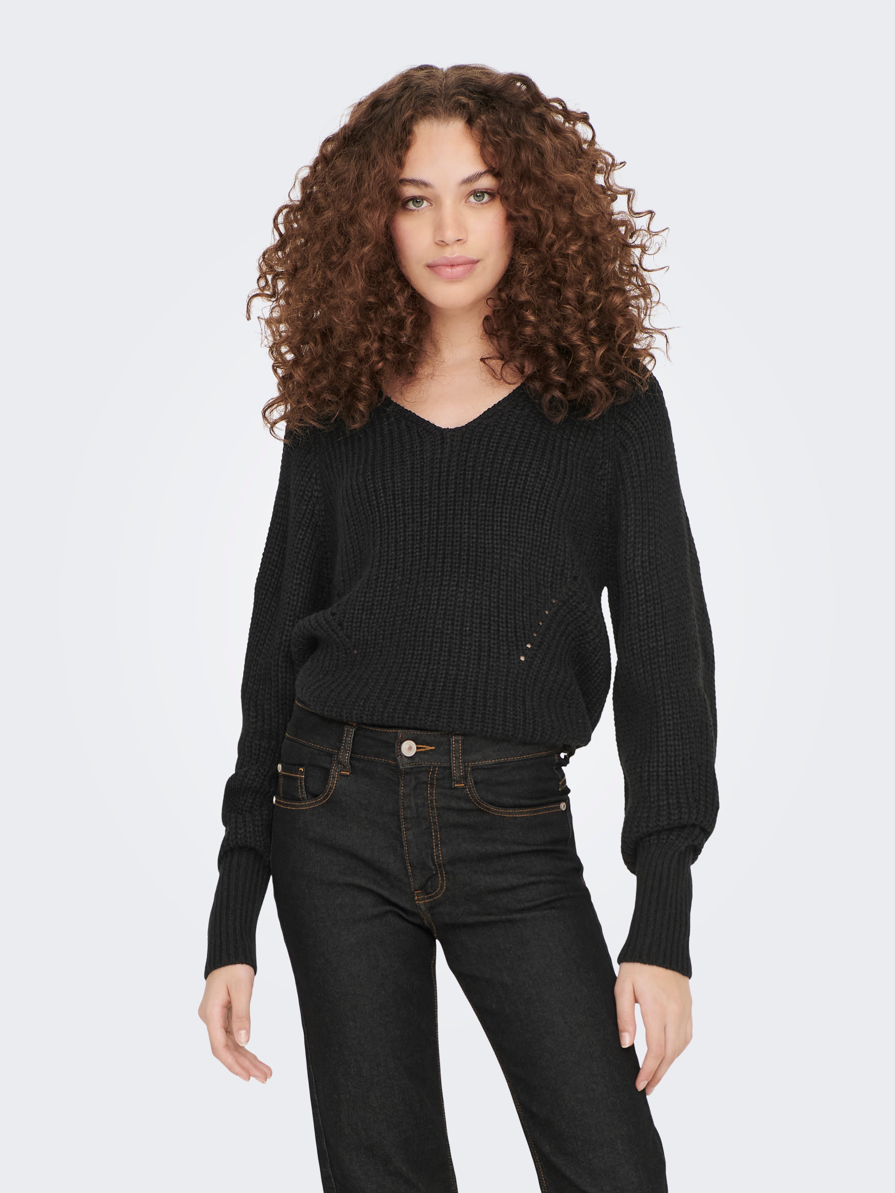 JDYJUSTY Strickpullover Black