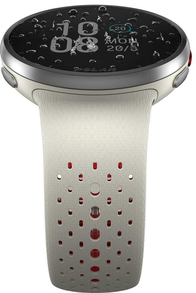 Polar Pacer Pro sportsur S/L (hvid/rød)