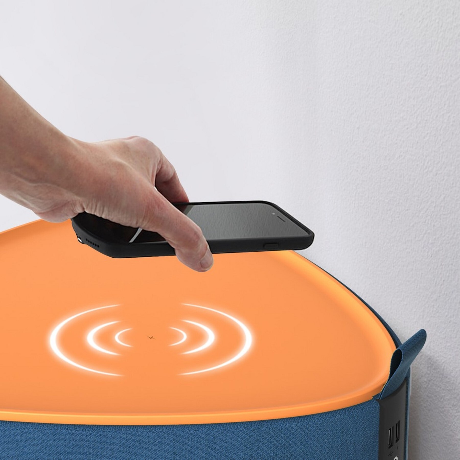 Fontastic Drahtloser Lautsprecher Mesu im Tisch Design blau
