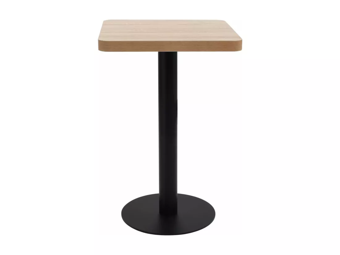 Table de bistro Marron clair 50x50 cm MDF