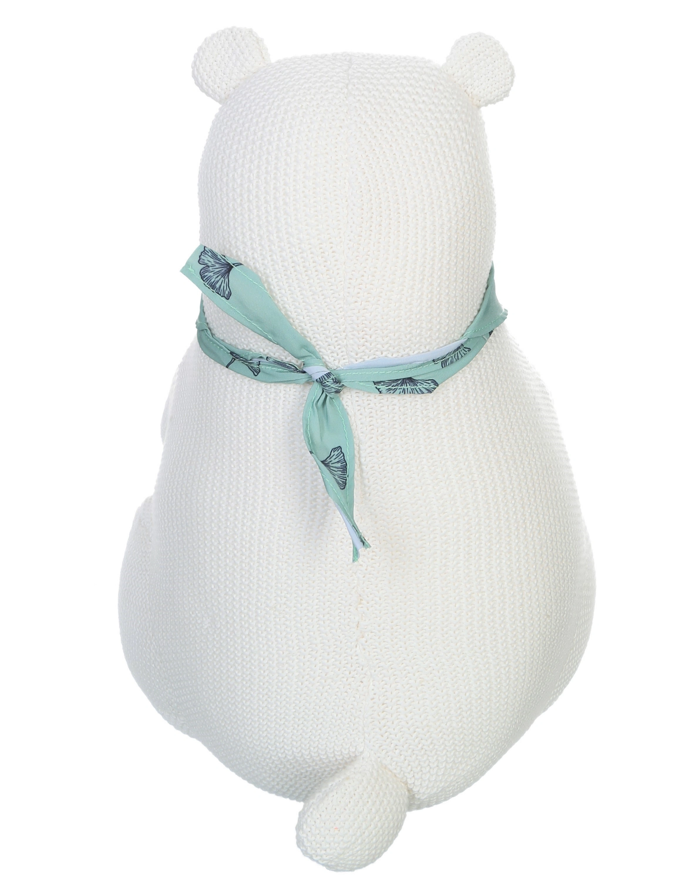 Strick-Kuscheltier EISBÄR (28cm) in weiß