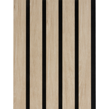 Kleurstaal lattenwand Decowall Advanced natuur eiken 18x30 cm