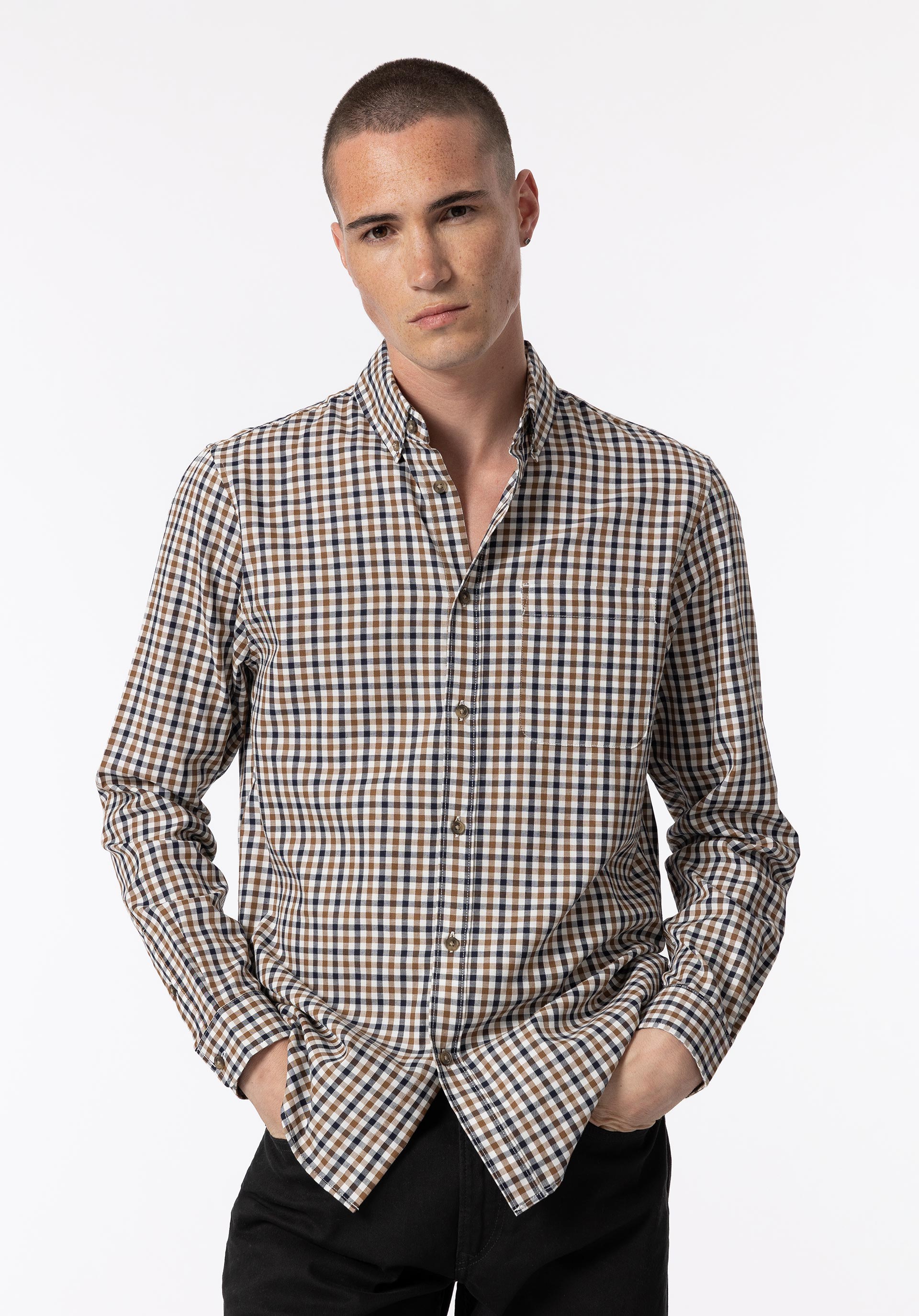 Camisa Regular Fit Twill Xadrez