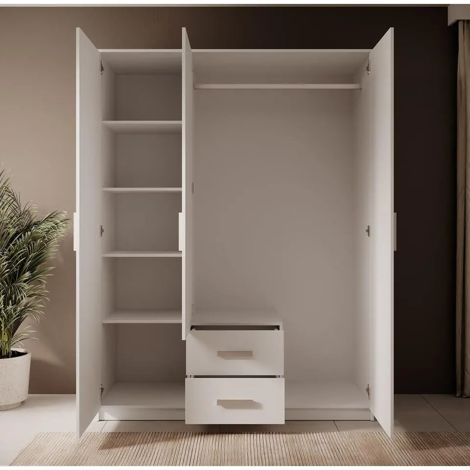 Meubella - Kledingkast Tyko - Wit - 150 cm