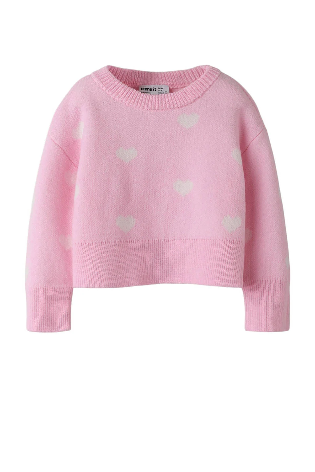 NAME IT MINI gebreide trui roze