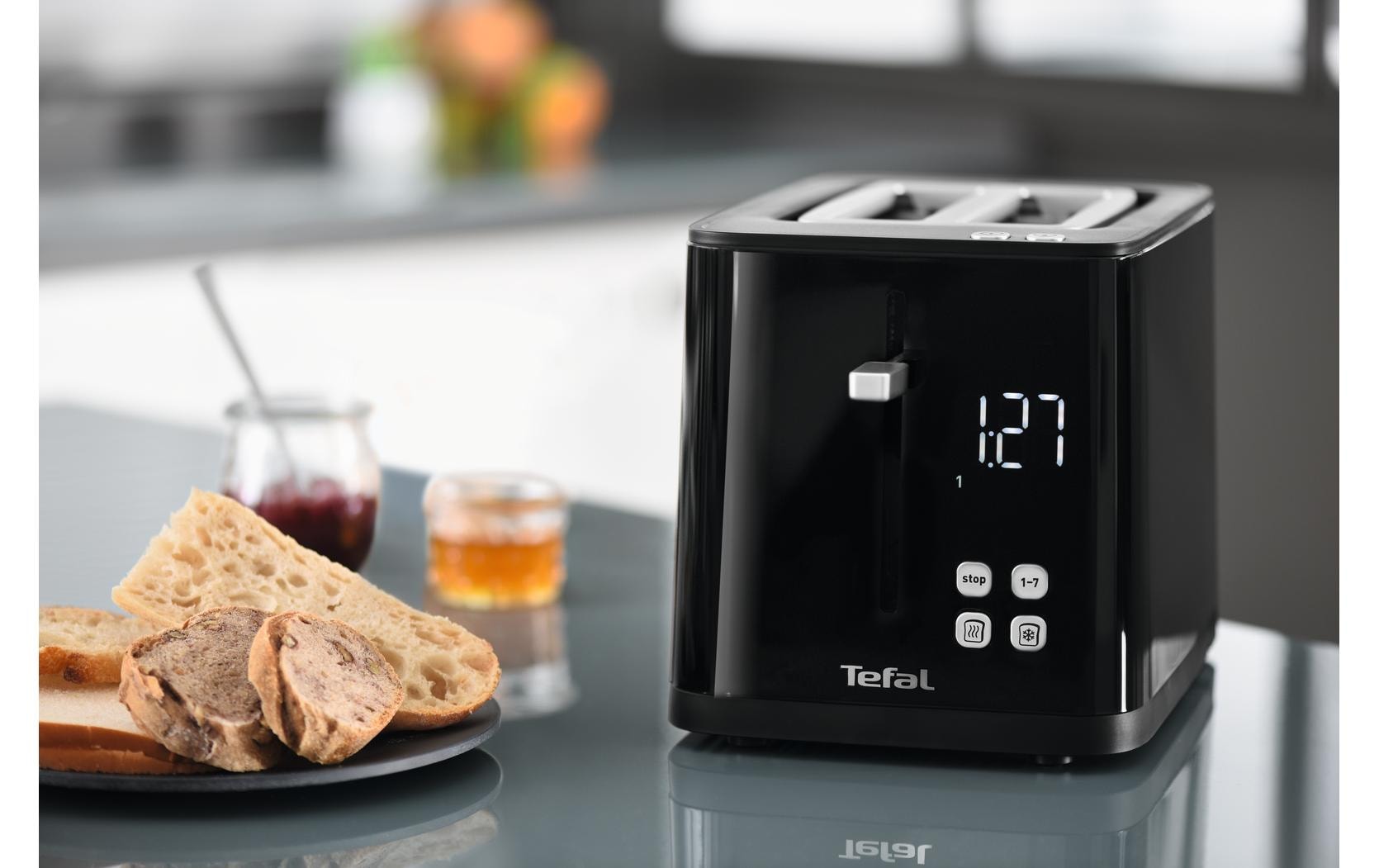 Tefal Toaster »Smart'n Light Schwarz« für 2 Scheiben 850 W