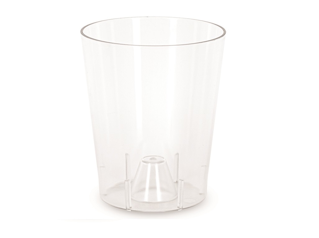 VASO PARA ORQUIDEA IN&OUT TRANSPARENTE 14X16CM