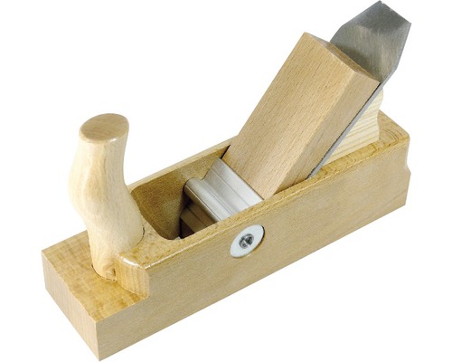 Gladstrijkschaaf, afwerkschaaf, ijzer met wig, 48 mm