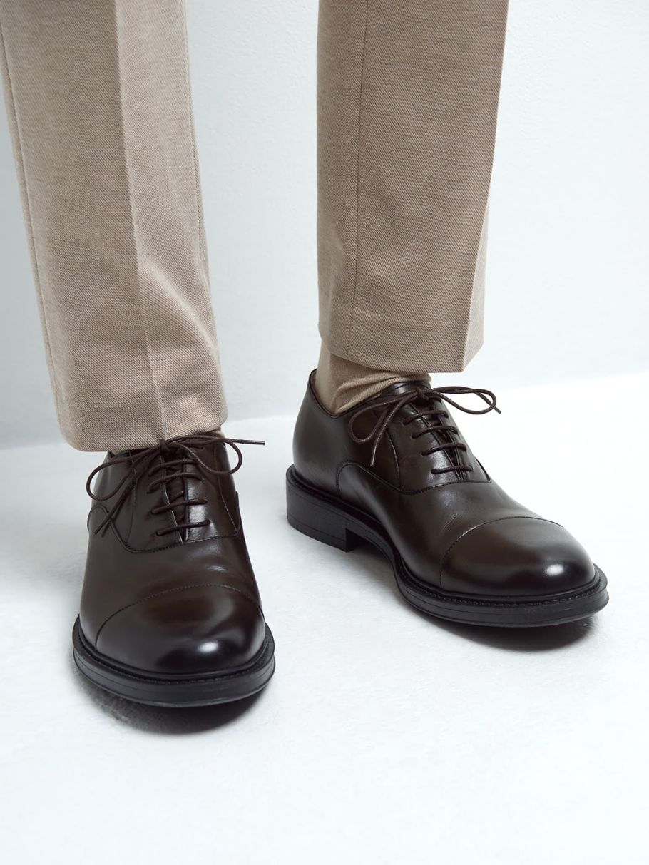 Richelieus en cuir