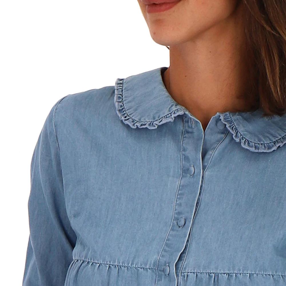 Les Tropéziennes Chemise en Jeans Bleu Femme Les Tropéziennes Lorette