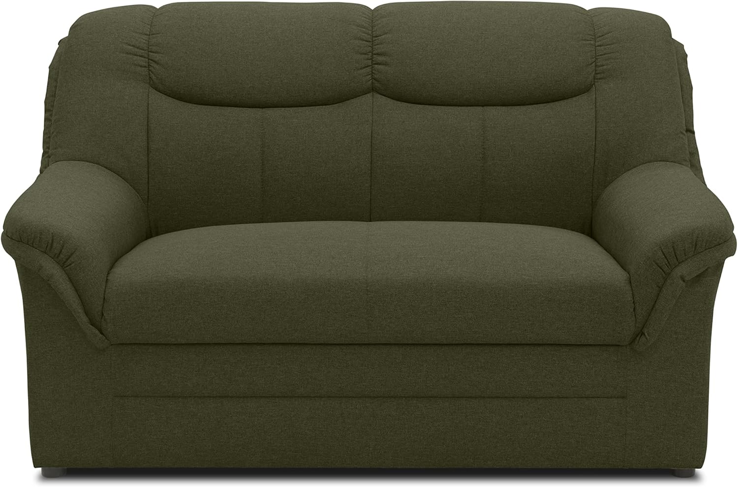 DOMO. collection Sofa Berlin, klassisches 2er Sofa, Polstergarnitur mit hochwertigem Federkern, 2 Sitzer 143 x 90 x 89 cm (BxTxH), grün