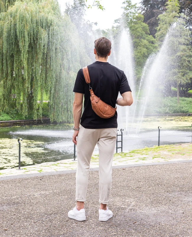 Bear Design Crossbody Tas Toon Zwart