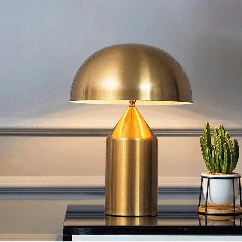 Modern Nordic Creative Mushroom Shaped Table Lamp Light (White / Black / Black and Gold / Gold)