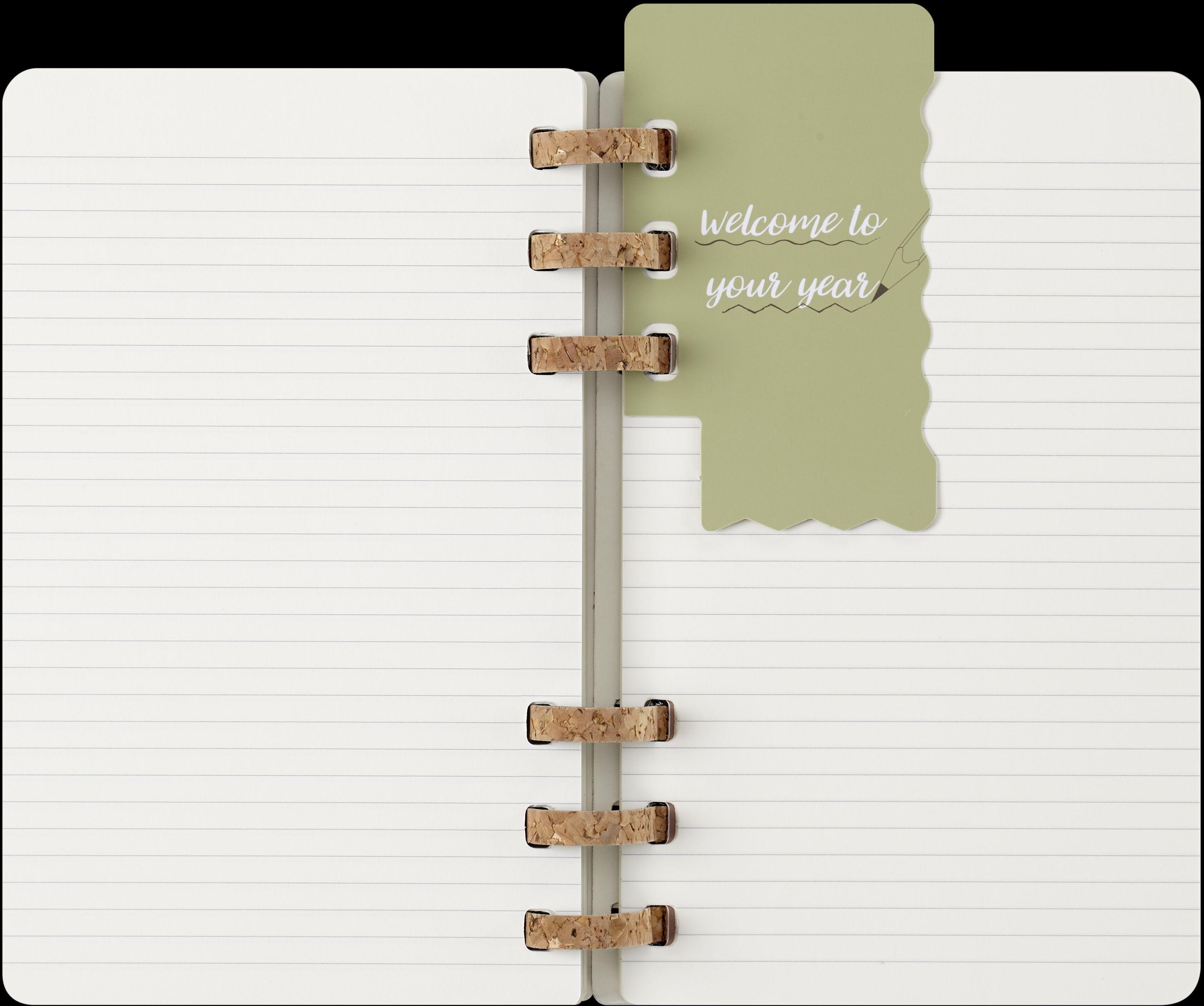 Moleskine 12 Monate Studienplaner mit Spiralbindung 2025, L/A5
